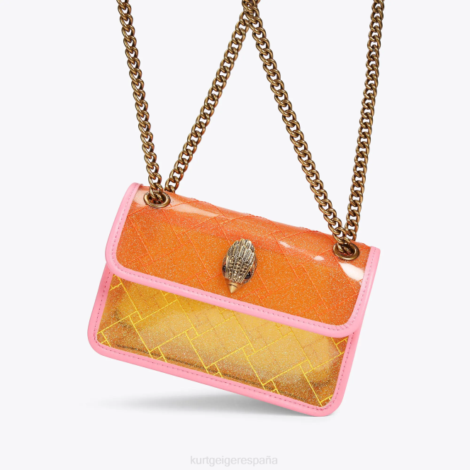 Kurt Geiger mujer londres vinilo mini kensington 2LPR91 | bolsas amarillo